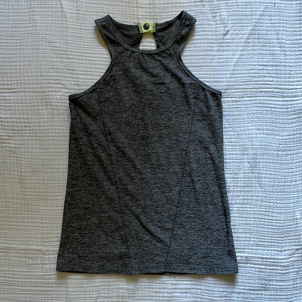 Oiselle Lux Running Tank - Heathered Gray